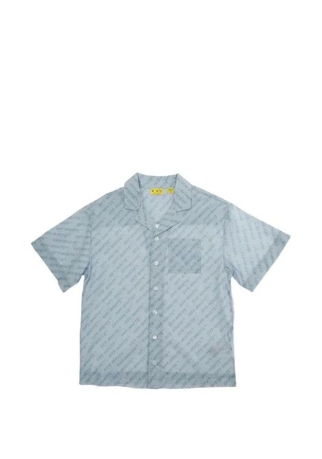 Camicia con logo OFF WHITE KIDS | OBGA002S26FAB001451